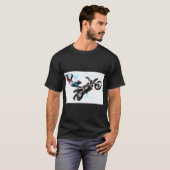 スポーツモダンアクロエレガントバティックバイクもしくは自転車に乗る人ポップ・アートのアート Tシャツ (正面フル)