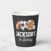 スポーツモダン誕生会 紙コップ (裏面)