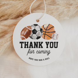 スポーツモダン誕生日メッセージカード フェイバータグ