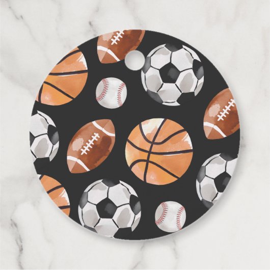 スポーツモダン誕生日メッセージカード フェイバータグ (裏面)