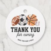 スポーツモダン誕生日メッセージカード フェイバータグ (正面)