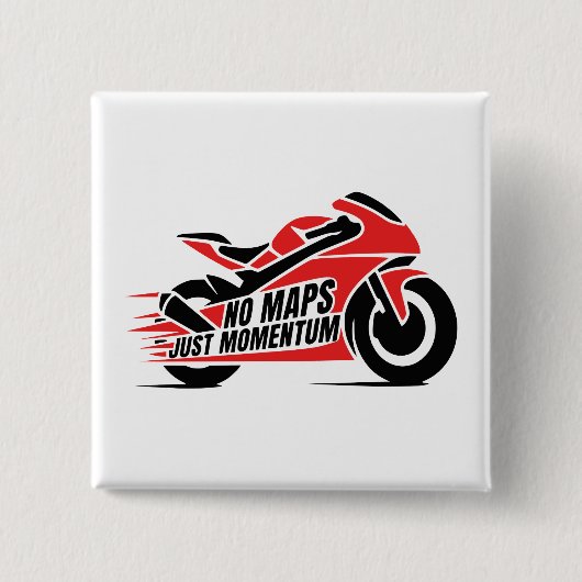 スポーツモーターサイクル 缶バッジ (正面)