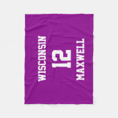 スポーツユアダークマゼンタ フリースブランケット (正面)