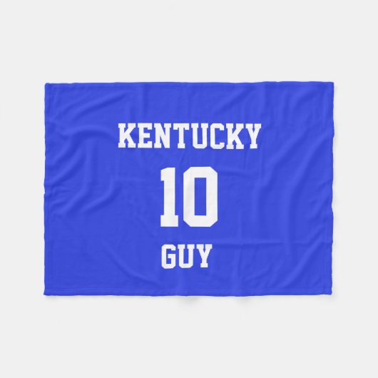 スポーツユアユアプラチネートブルー フリースブランケット (正面(横))