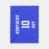 スポーツユアユアプラチネートブルー フリースブランケット (正面)