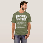 スポーツライター名詞定義書の恋人おもしろい Tシャツ (正面フル)