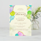 スポーツラバーウォーターカラーピックボールをテーマにしたブライダル 招待状 (スタンド正面)