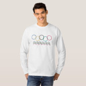スポーツリング団結 - グローバルアスリート精神Tシャツ Tシャツ (正面フル)