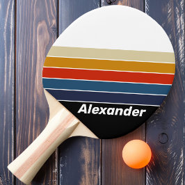 スポーツレトロアイスストライプのレインボーと名前 卓球ラケット