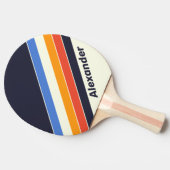 スポーツレトロストライプの5名 卓球ラケット (横)