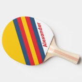 スポーツレトロストライプマウンテンズ名 卓球ラケット (横)