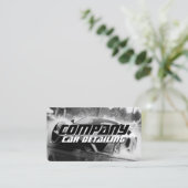 スポーツレースカーの水しぶき 名刺 (スタンド正面)