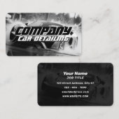 スポーツレースカーの水しぶき 名刺 (正面/裏面)