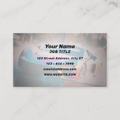 スポーツレースカーの水しぶき 名刺 (裏面)