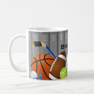 スポーツロッカールームデザインコーヒーマグ コーヒーマグカップ