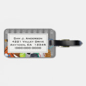 スポーツロッカールームデザイン荷物タグ ラゲッジタグ (裏面横)