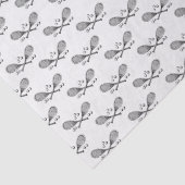 スポーツヴィンテージがテニスラケットテニスボールを交差 薄葉紙 (詳細)