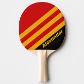 スポーツヴィンテージキャピタルストライプシティ名 卓球ラケット (正面)