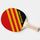 スポーツヴィンテージキャピタルストライプシティ名 卓球ラケット (横)