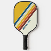 スポーツヴィンテージストライプの5名 ピックルボールラケット (裏面)