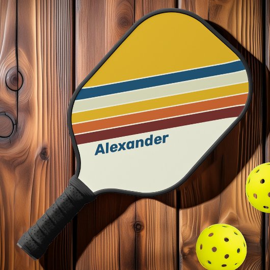 スポーツヴィンテージストライプの5名 ピックルボールラケット