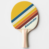 スポーツヴィンテージストライプの5名 卓球ラケット (正面)