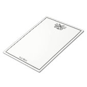 スポーツヴィンテージテニスネット、クロスしたレース、ボール ノートパッド (アングル)