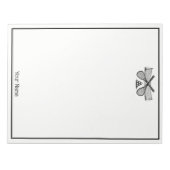 スポーツヴィンテージテニスネット、クロスしたレース、ボール ノートパッド (正面)