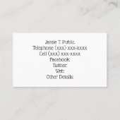 スポーツヴィンテージテニスネット、クロスしたレース、ボール 名刺 (裏面)