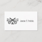 スポーツヴィンテージテニスネット、クロスしたレース、ボール 名刺 (正面)