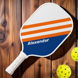 スポーツヴィンテージビッグストライプシティの名前 ピックルボールラケット