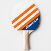 スポーツヴィンテージビッグストライプシティの名前 卓球ラケット (正面)