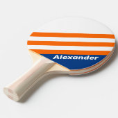 スポーツヴィンテージビッグストライプシティの名前 卓球ラケット (正面アングル)