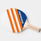 スポーツヴィンテージビッグストライプシティの名前 卓球ラケット (横)