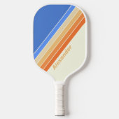 スポーツヴィンテージ海ストライプのサンName Pickle ピックルボールラケット (正面)