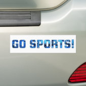 スポーツ万歳! バンパーステッカー (車上)