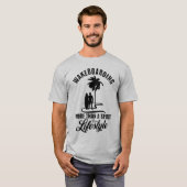 スポーツ以上のウェイクボーディングそれはライフスタイル Tシャツ (正面フル)