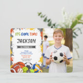 スポーツ写真招待 招待状 (スタンド正面)