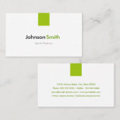 スポーツ医シンプル- Mint Green 名刺 (正面/裏面)
