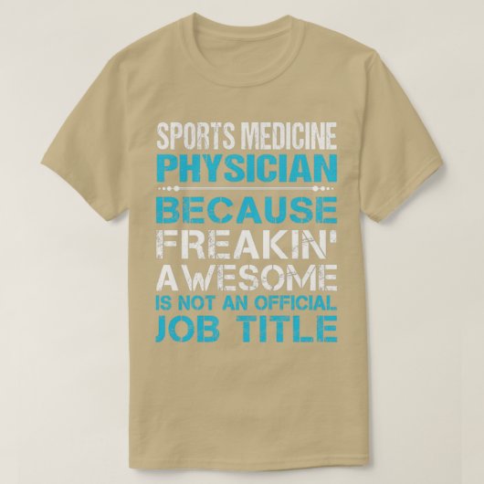 スポーツ医学の医師の素晴らし仕事のGif Tシャツ (デザイン正面)