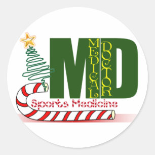スポーツ医学クリスマスMD ラウンドシール
