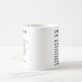 スポーツ医学スペシャリストの面白い定義 コーヒーマグカップ (中央)