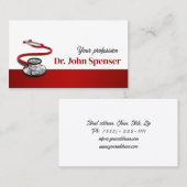 スポーツ医学ドクタービジネスカード 名刺 (正面/裏面)