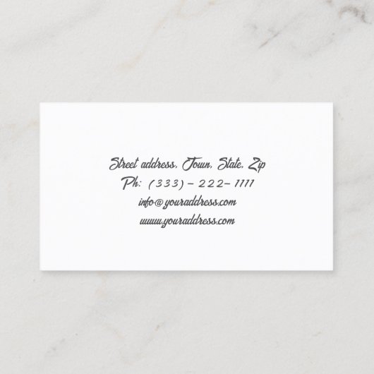 スポーツ医学ドクタービジネスカード 名刺 (裏面)