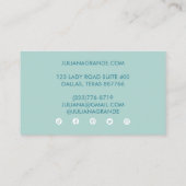 スポーツ医学フィットネスジムトレーナーコーチキュート 名刺 (裏面)