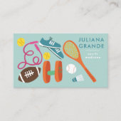 スポーツ医学フィットネスジムトレーナーコーチキュート 名刺 (正面)