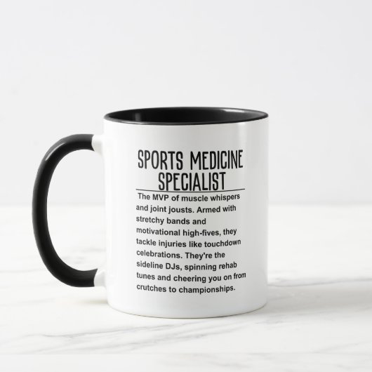 スポーツ医学専門家 マグカップ (左)
