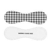 スポーツ千鳥格子のボールクラシックブラックレッドホワイト 野球ボール (パネル)