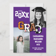 スポーツ卒業式サッカーバスケットボールサッカーパープル