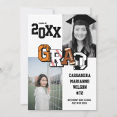 スポーツ卒業式サッカーバスケットボールサッカー 招待状 (正面)